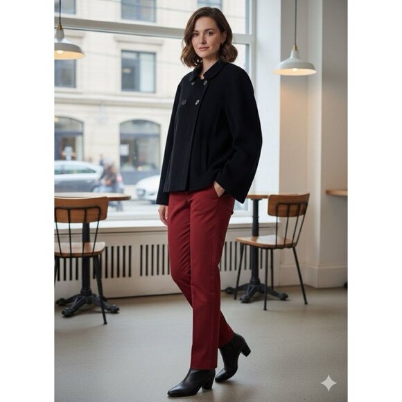 Talbots Double Breasted Jacket, Black, Medium - Picture 1 of 5